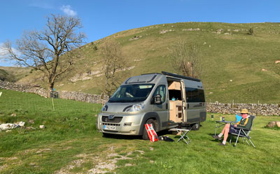 The camper van we use in Europe