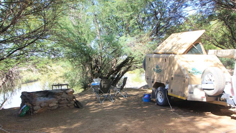 Our campsite.