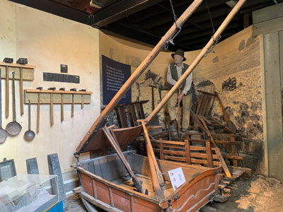 Agricultural implements in the museum