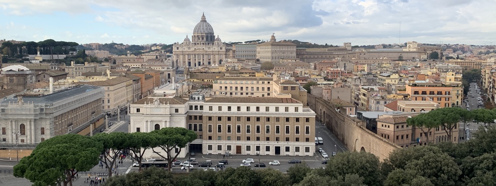 Great views from the roof - The Vatican.