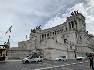 Il Vittoriano, a monument dedicated to King Victor Emmanuel II