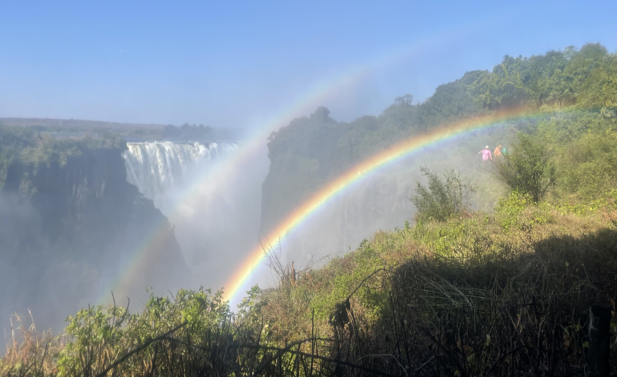 Double rainbow over the Falls.
