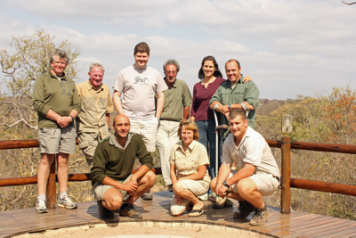 Participants in the wildlife photography course at Balule Game Reserve.