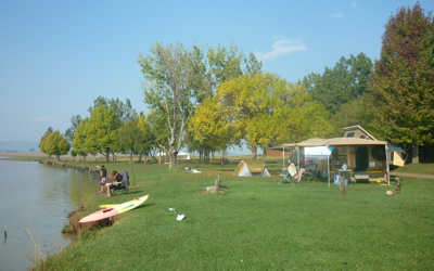 Chelmsford campsite at the edge of the Dam