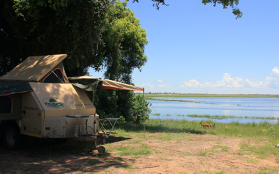 Campsite at Ihaha, Chobe National Park